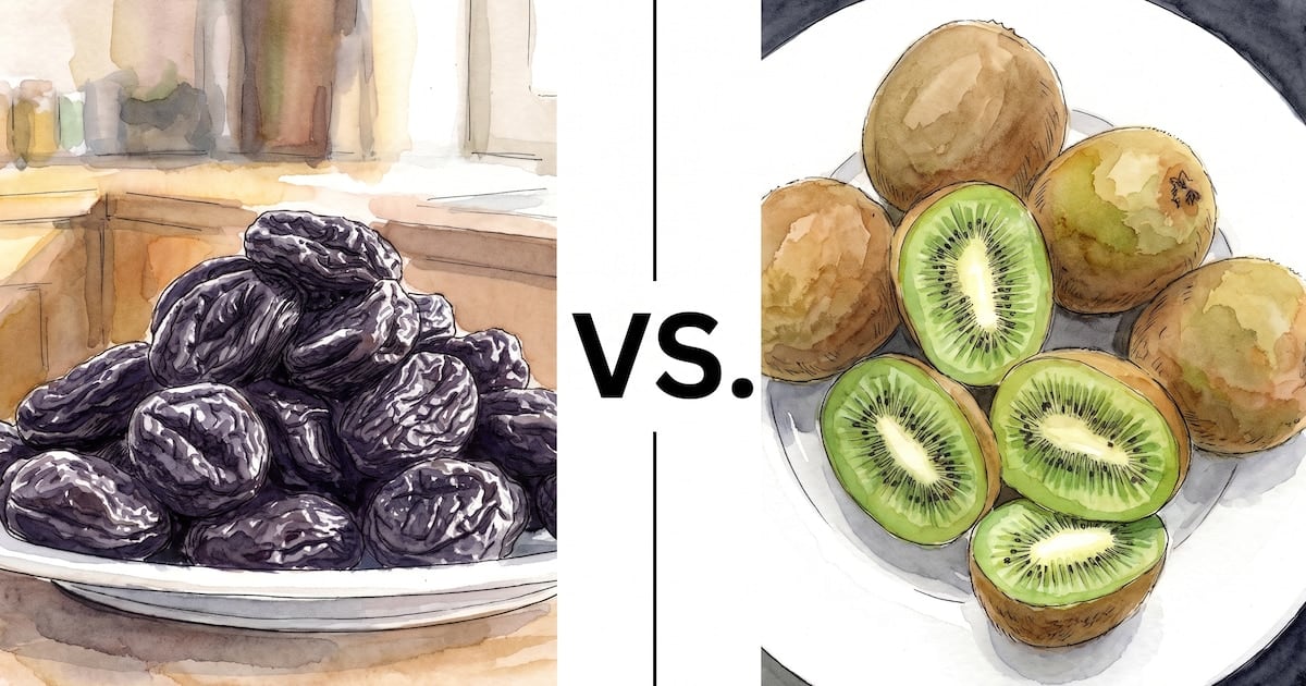 Dos frutas para destrabar el intestino: por qué kiwi y ciruela pasa se ganaron un lugar en la consulta gastroenterológica
