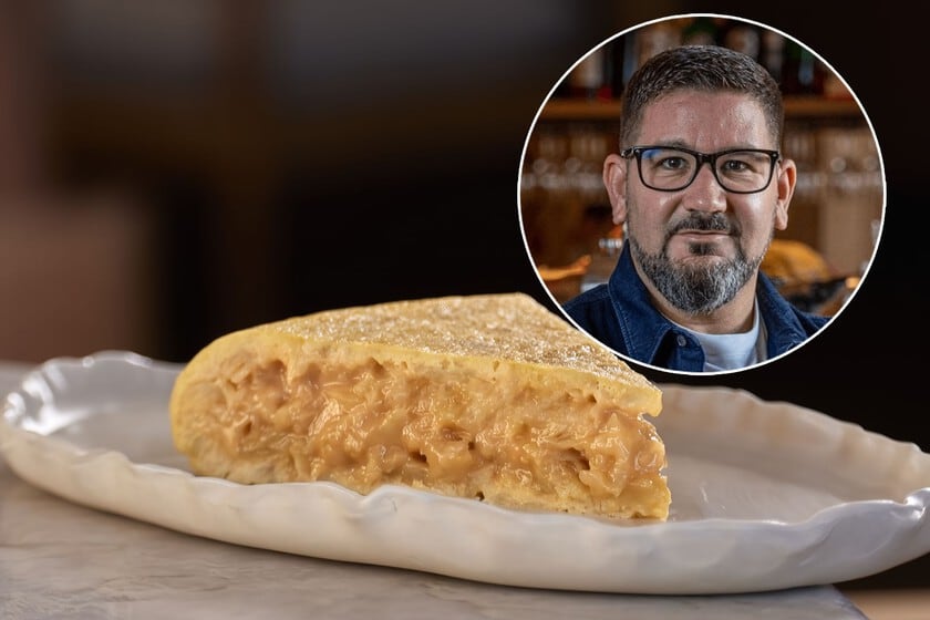La tortilla de cuatro ingredientes del chef Dani García: la mayonesa como reemplazo interno de la cebolla