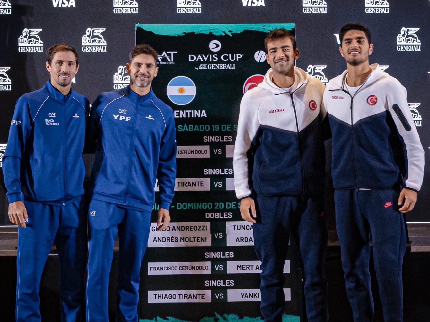 Argentina acaricia la victoria en la Davis y va por la estocada en el dobles de Neuquén