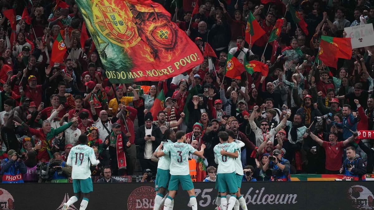 Sin CR7, Portugal se floreó en Dinamarca y sigue de racha perfecta
