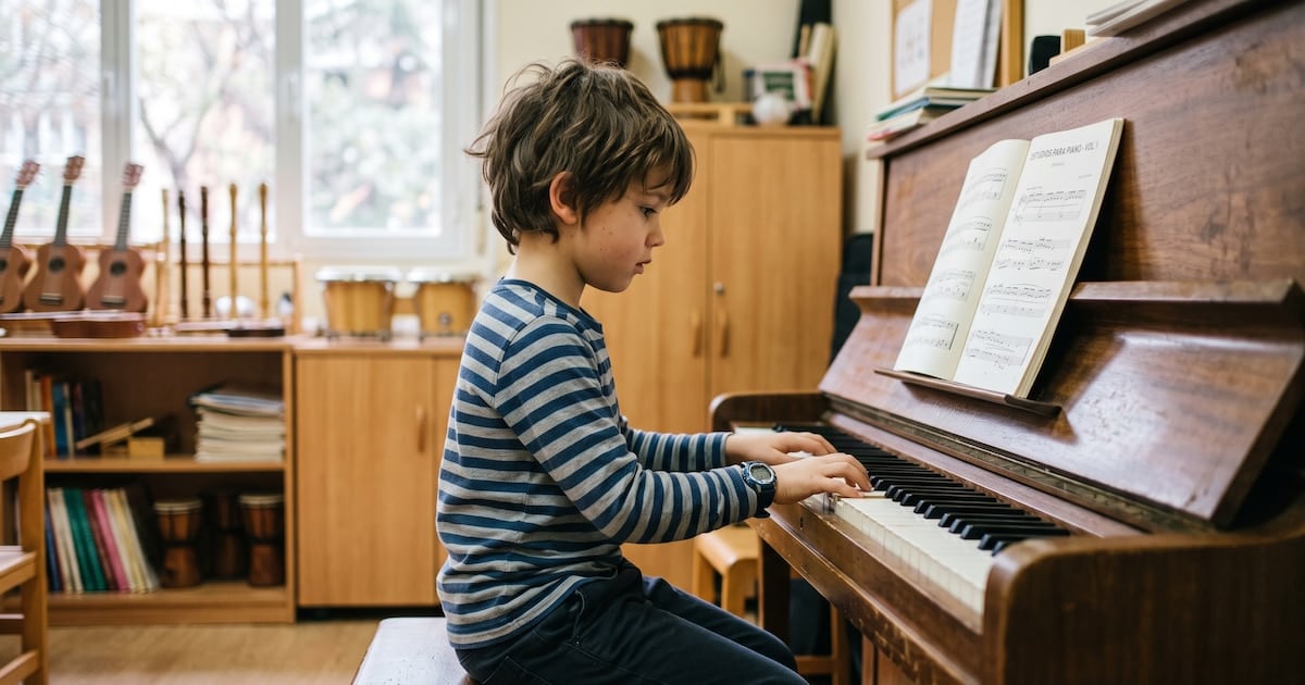 Cuando el piano entra en la casa: lo que un estudio halló sobre música, memoria y aprendizaje en chicos de 7 a 9 años